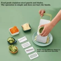 5 IN 1 Stainless Steel Vegetable Cutter - Image 2